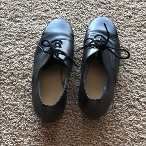 Black Split-Sole Clogging Shoes 9W